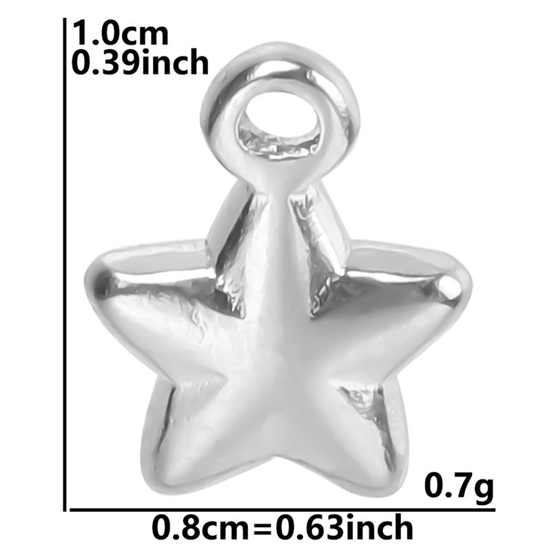 

5pcs/Lot New Style Heart Cobochons DIY Sun Moon Star No Tarnish Stainless Steel Pendant Jewelry Making Supplies Handmade Earring