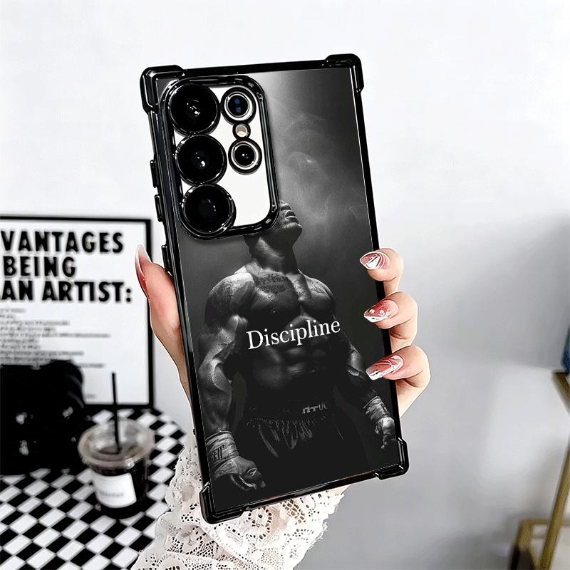 Mike Tyson Boxer Mann Beschichtung Handyhülle Für Samsung Galaxy S24 S25 FE S26 Edge S23 Ultra S22 S21 Plus S20 Anti-Fall Airbag Hülle