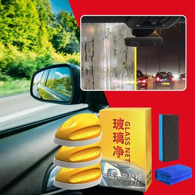 Car Glass Oil Film Mouse Cleaning Brush Send Towel Maintenance Sponge Agent Polishing Car Car Anti-fog Glass Cleaner Glass O0f1