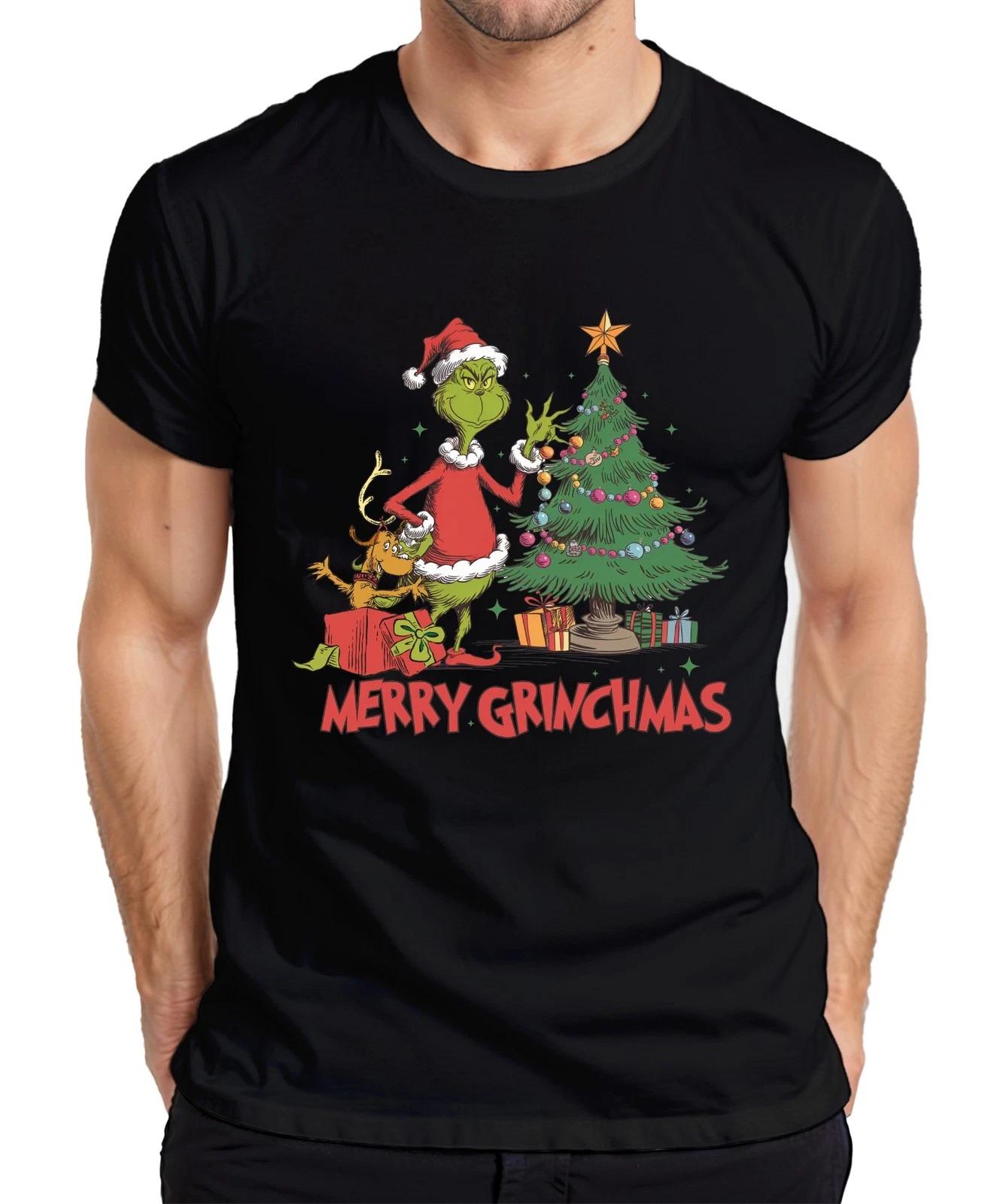 Merry Grinchmas Grinch Weihnachtsbaum Geschenke Weihnachten Herren T-Shirt XXXL
