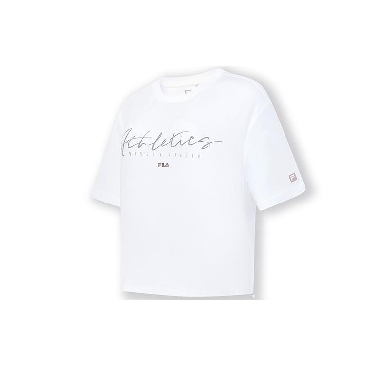 New FILA T Shirt Women's Standard White A11W331113F-WT