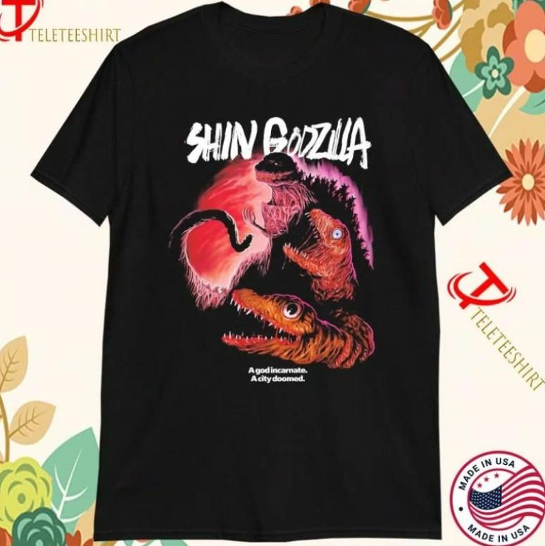 Shin Godzilla A God Incarnate A City Doomed Tshirts Unisex T-Shirt S