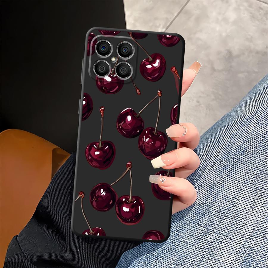 Case for Honor X6 Magic5Lite X5b 200 400 Lite 8X X8 70 X7 X9a 90 Funda Phone Cover Fruit Cherry