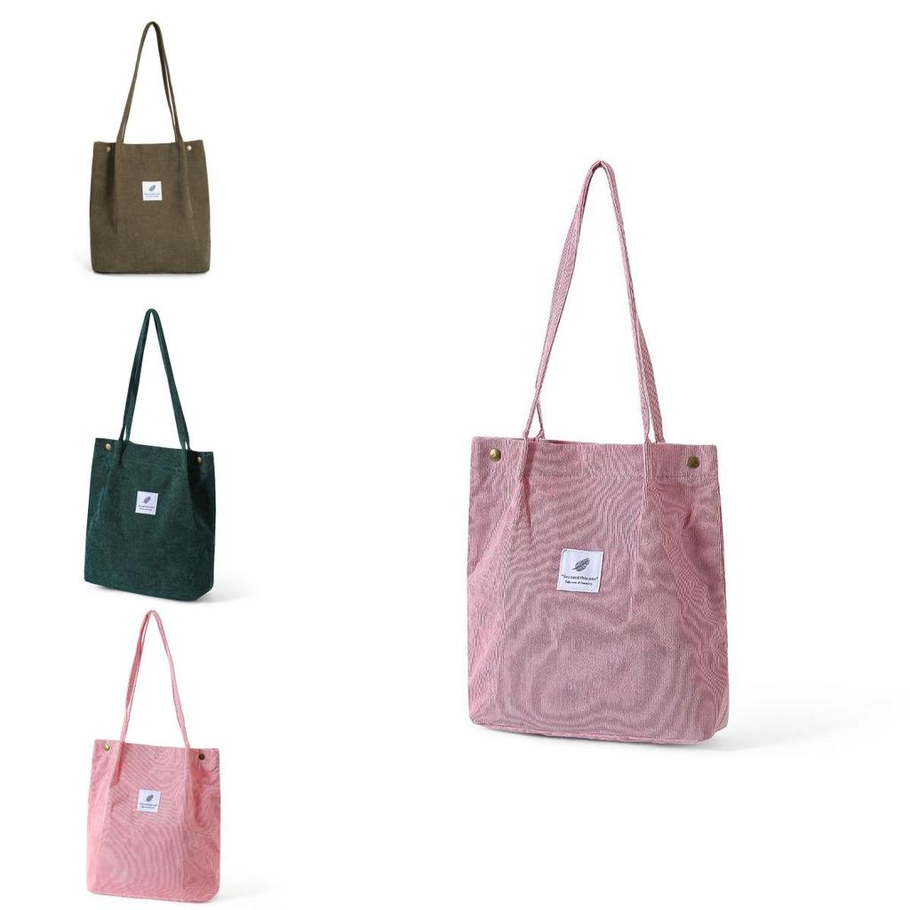 Fashionable Ladies Travel Messenger Handbag Made Of Soft Corduroy Material