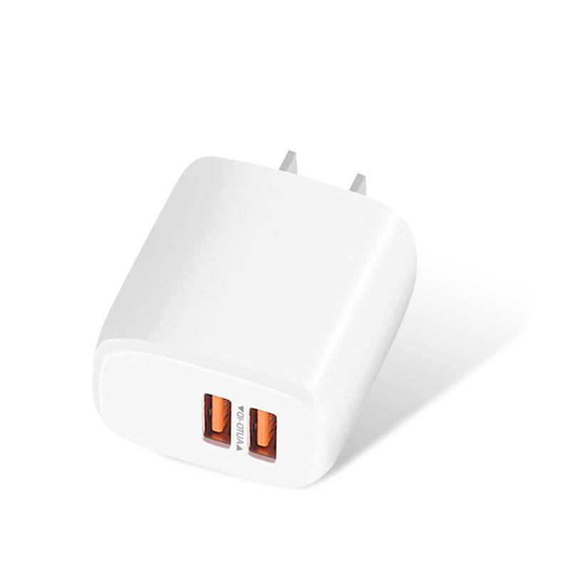 

Dual Port 5V2.4A USB Charger for Mobile Phones - European Standard