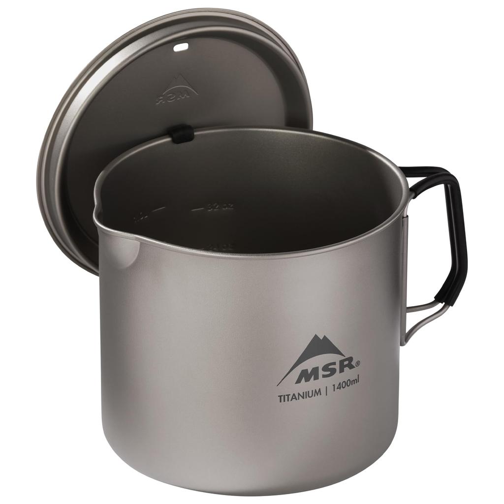 MSR Titan Outdoor Camping Kettle Japanese 39016 Kettle, 1400ml, (Official Product)