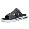 2025 new summer men's cool slippers two wear breathable trend fashion versatile soft sole casual hollow beach shoes