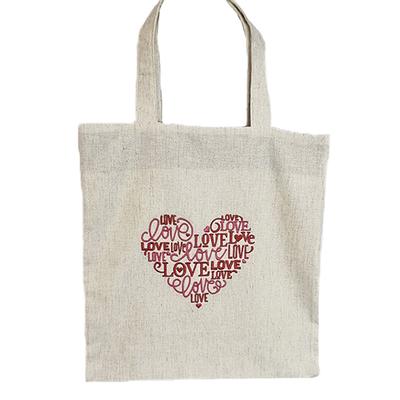 Shopper-Tasche mit Stickerei Herz LB781 Beige (39681005)
