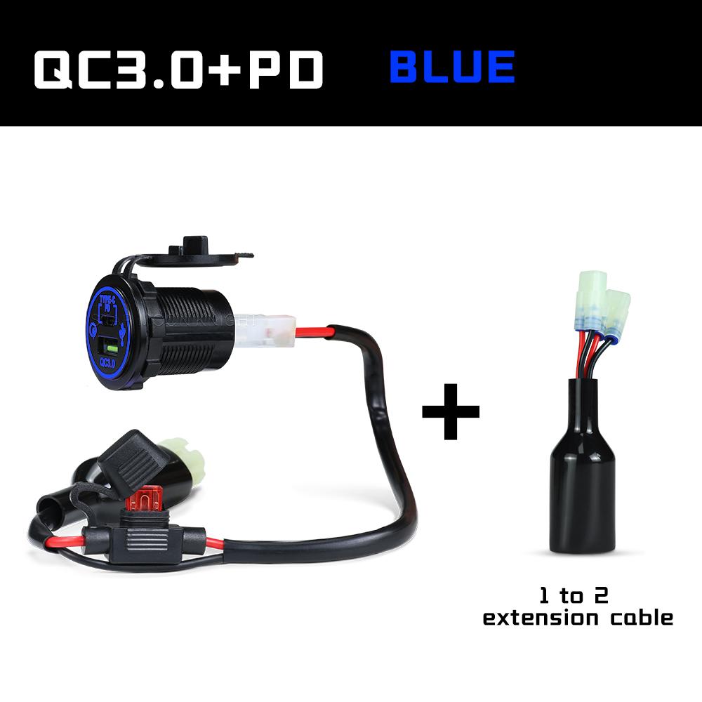 For Honda NX 400  NX400 2025 Accessories Motorcycle QC3.0 USB Type C PD Fast Charger Power Adapter Plug Socket