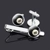 Men's Basketball & Football Cufflink Tie Clip Set - Perfect Valentine's or Father's Day Gift
