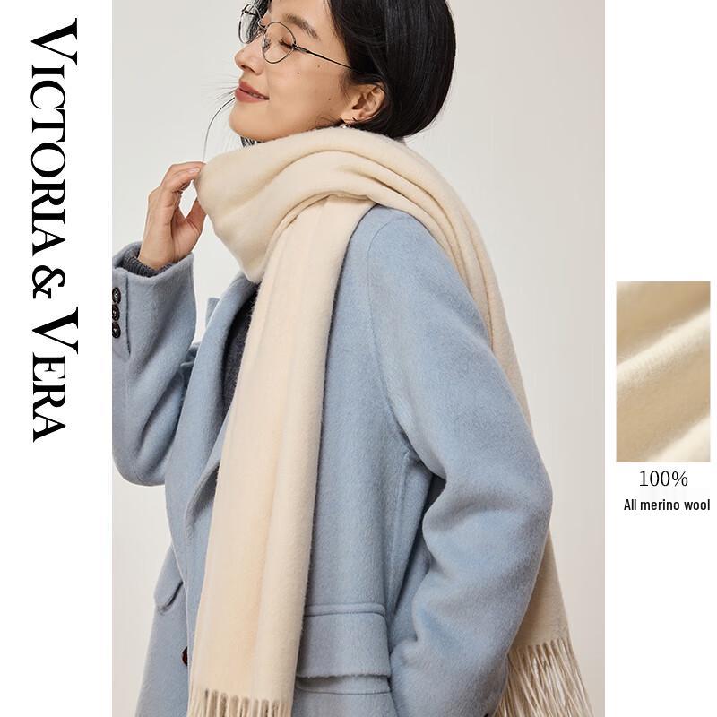 VICTORIA&VERA 180x70 Basic Wool Scarf