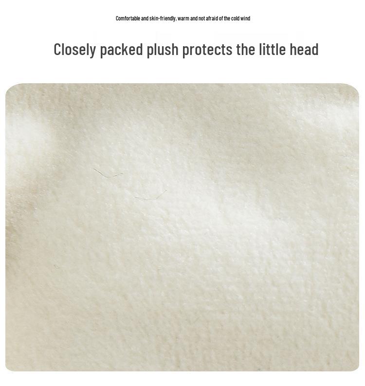 Kids' Winter Plush Hat: Windproof Ear Protection, Cute Cartoon Lei Feng Style