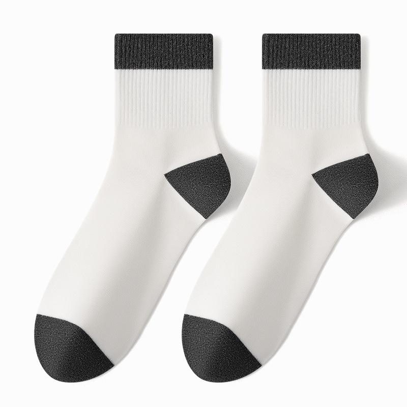 Men's Spring and Autumn Business Leisure Breathable 7A Antibacterial Deodorant Socks