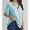 Spring Summer New Zipper Short Sleeve Shirt Women Tops Casual Love Print Pullover T-shirt Woman Fashion Elegant Loose Lady Blouse 24145