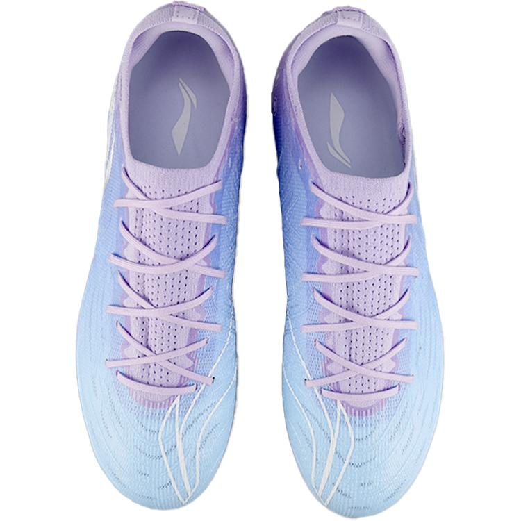 Li Ning Soccer Shoes Men's Low Top Blue Purple YSFU039-1