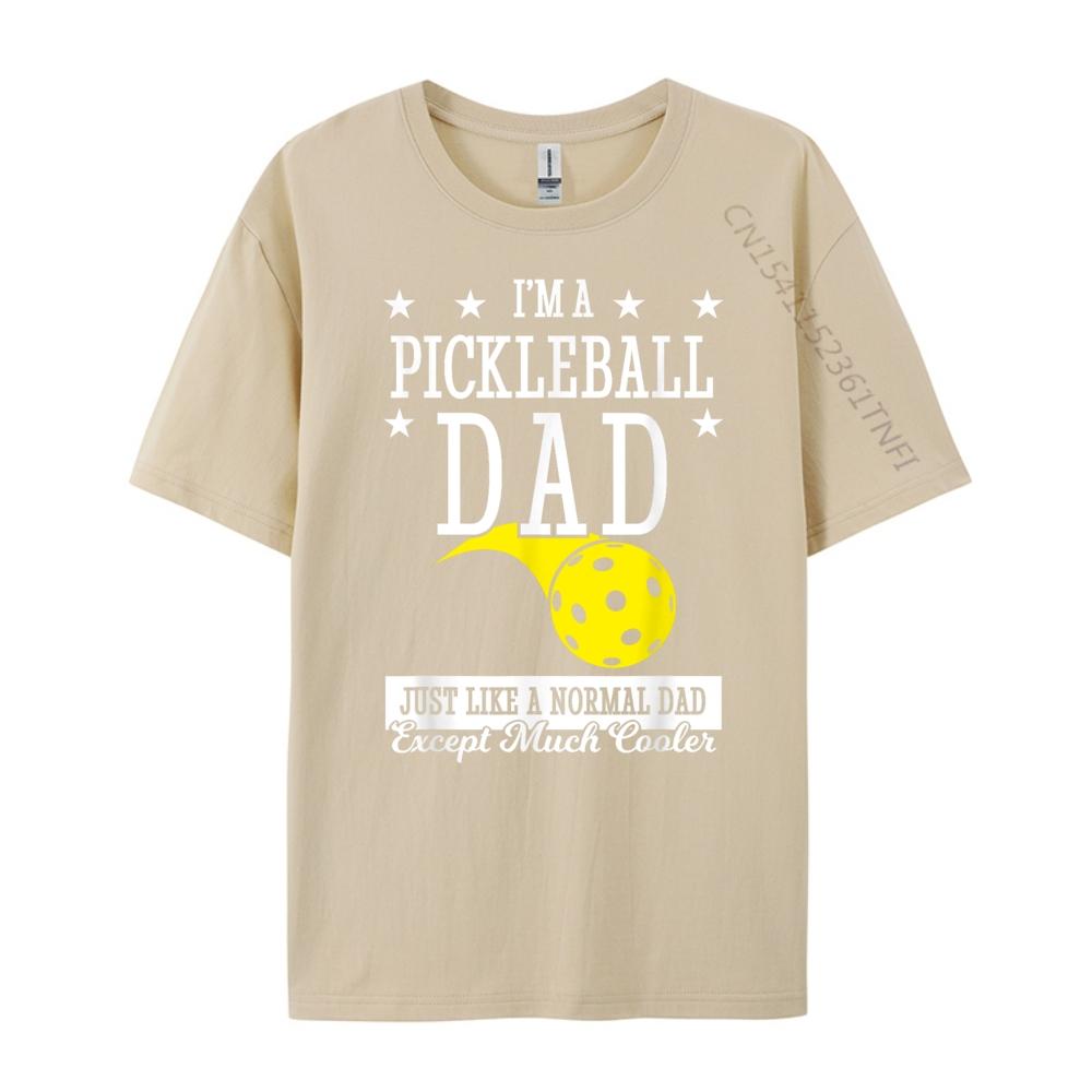 Pickleball Dad Much Cooler Teeshirt Shirts Gift White Graphic Tee Mens TShirts Printed On