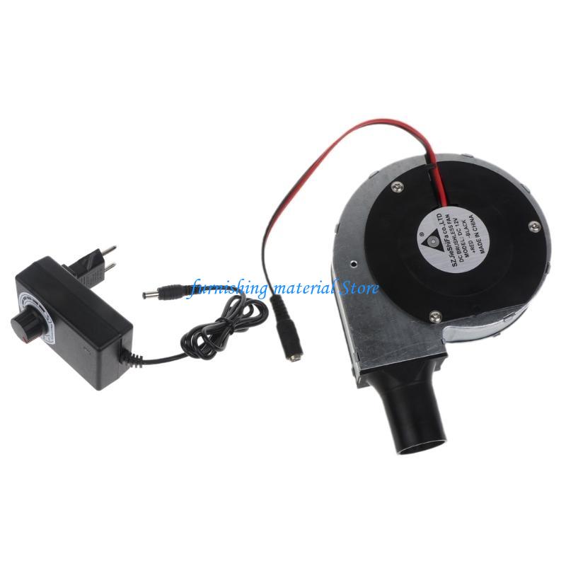 Y5GD 12V BBQ Fan Small Portable Air Blower with Air Collecting Port Blower US/UK/EU