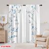 2pcs,2D Plane Printing Curtain Fabric Blossom Trails Polyester Fabric (without Rod) Room Decor Ldeal for Bedroom & Living Room