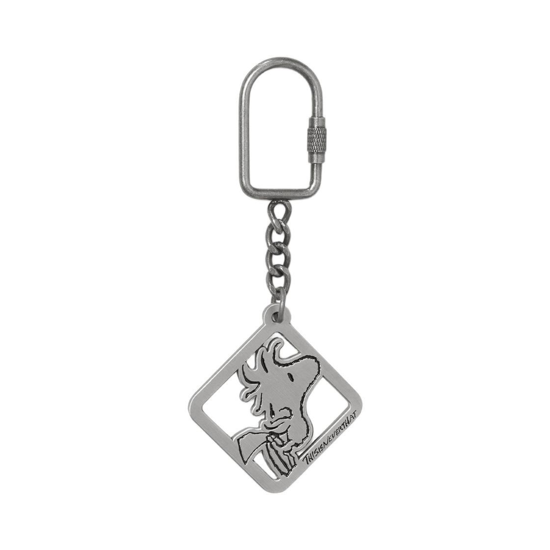 Thisisneverthat x Peanuts Metal Keychain Antique Silver ONE SIZE