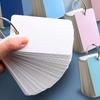1pcs Portable Notebook Loose Leaf Notepad Ring Sticky Note Blank Flashcards Students Kawaii Stationery Diary Card Mini Spiral Notepad