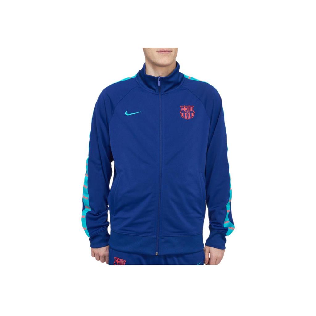 Nike FC Barcelona Supporters Soccer Training Track Jacket Men Outerwear Deep-Royal-Blue CW6045-455