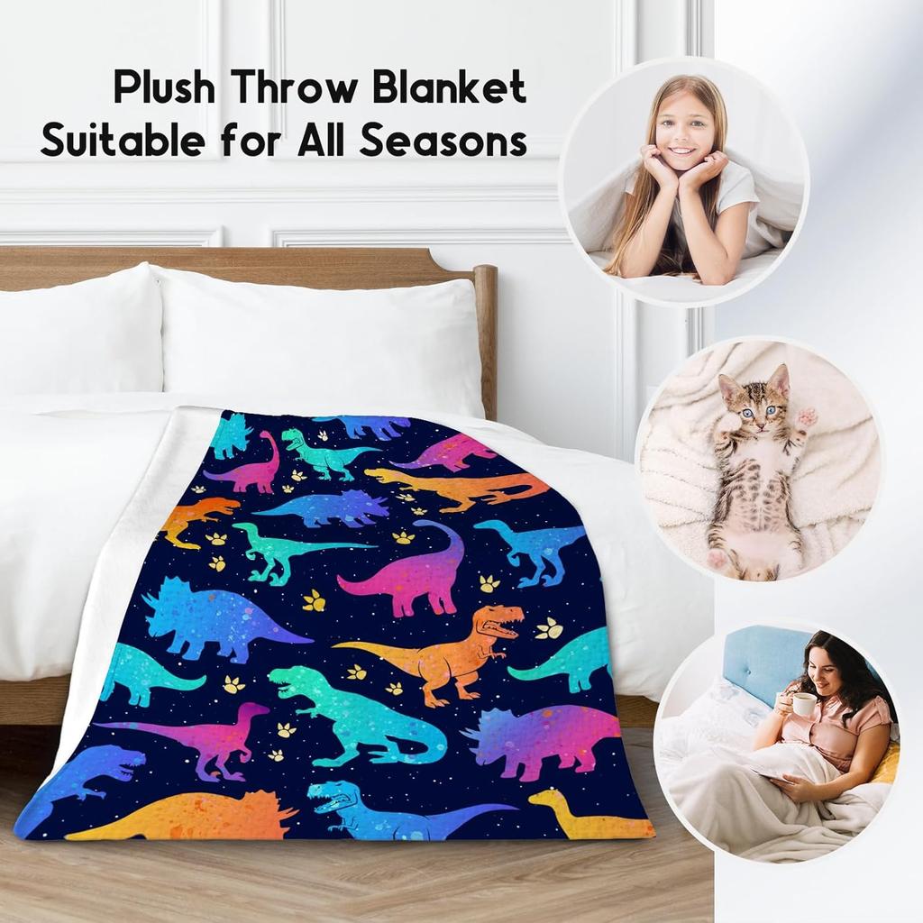 Super Soft KPop Demon Hunters Throw Blanket Plush Bedding for Kids Couch Chair Flannel Bedspread Cover