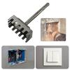 Professional Electrical Box Puncher with Square Shank Square Hole Punching Slotting Tool For Quick Socket Installation