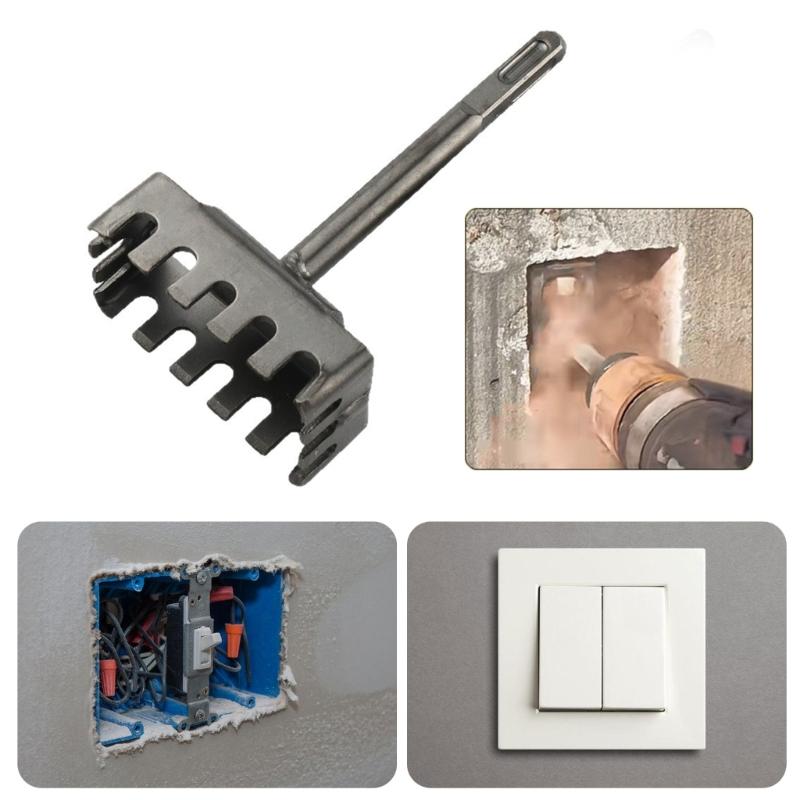 Professional Electrical Box Puncher with Square Shank Square Hole Punching Slotting Tool For Quick Socket Installation