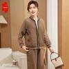 Elegant Middle-Aged Women's Casual Sportswear Set