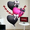 Butterfly Heart Balloon Aluminum Foil Balloons Baby Shower Kids Birthday Anniversary Wedding Party Decorations Balloons