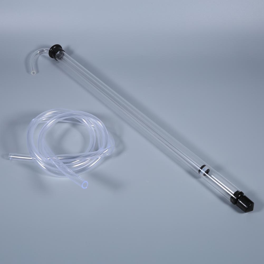 Car Siphon , 17.3 Inch Car Siphon Racking Cane for Beer Wine Bucket Carboy Bottle with Plastic Hose