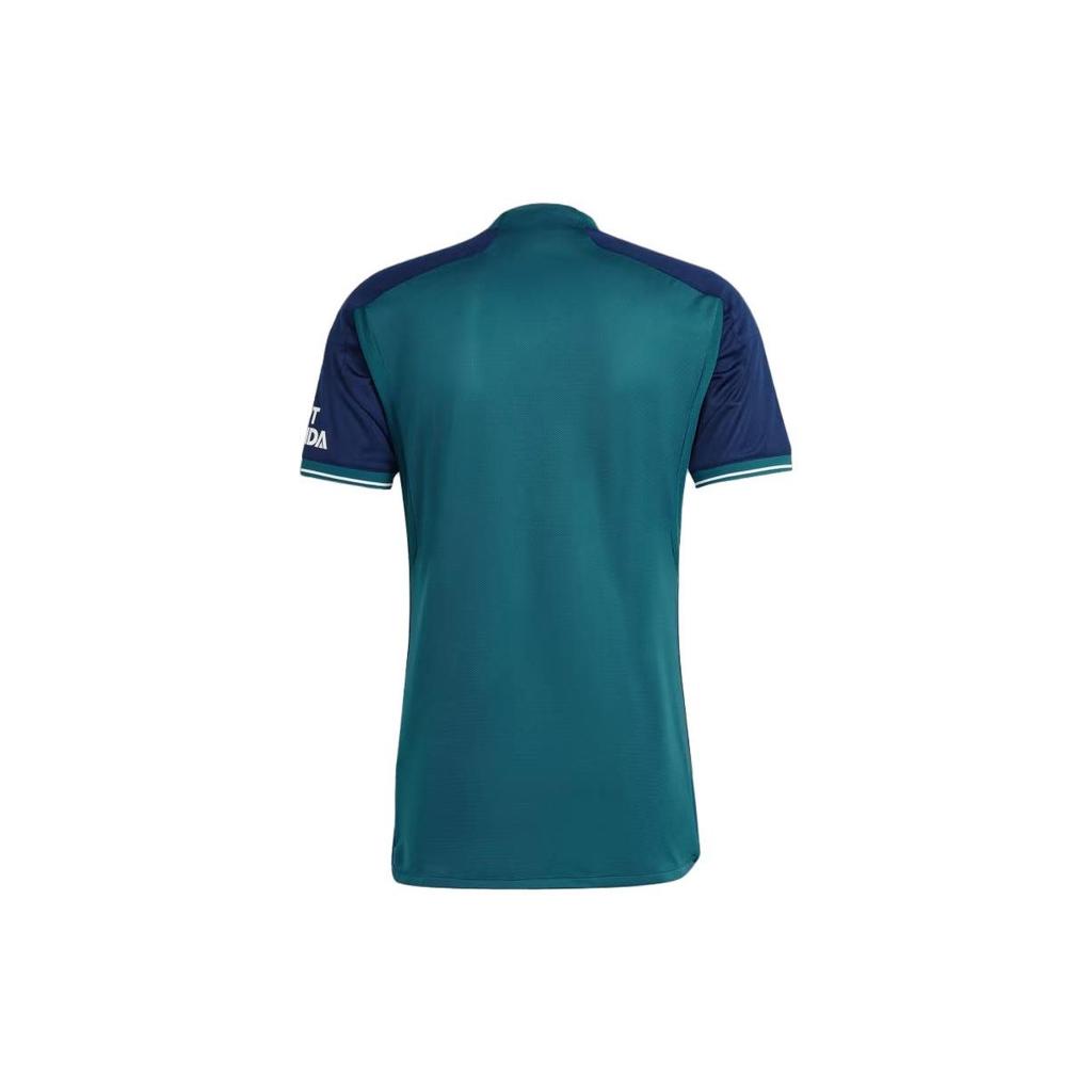 Adidas Rund hals Bokstavtrykk Kortermet Fotballdrakt Herre Topper Marineblå HR6935