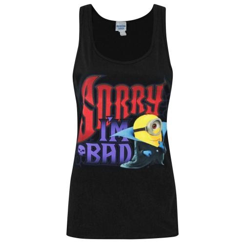 MINIONS Womens/Ladies Sorry I`m Bad Vest