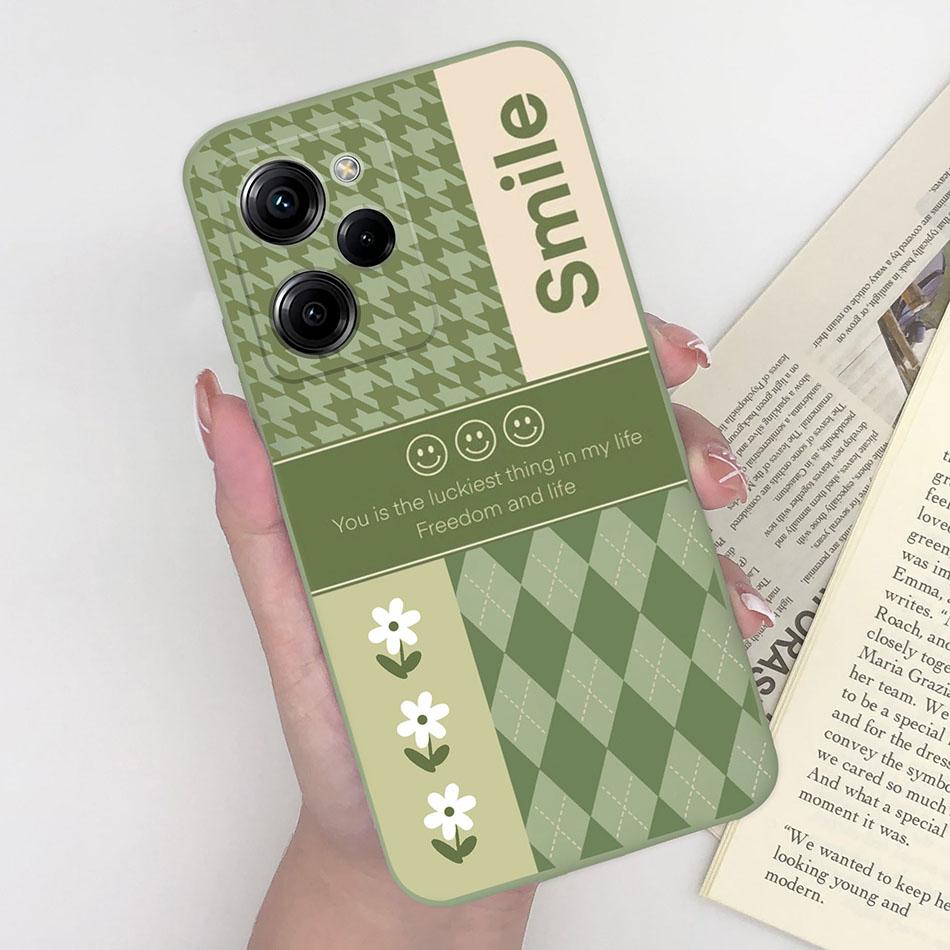 Cell Phone Case For Xiaomi Poco X5 Pro 5G Trendy Pattern Silicone Protective Matte Cover For PocoX5 X 5 X5Pro Capa Funda Bumper