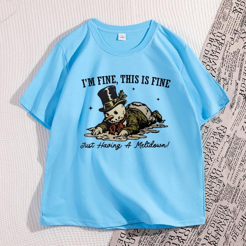 

Retro SnowUnisex Graphic T Shirts Funny Christmas T Shirt Winter Xmas Short Sleeve Cotton Tshirt Unisex Women Casual Designer Tops 4XL