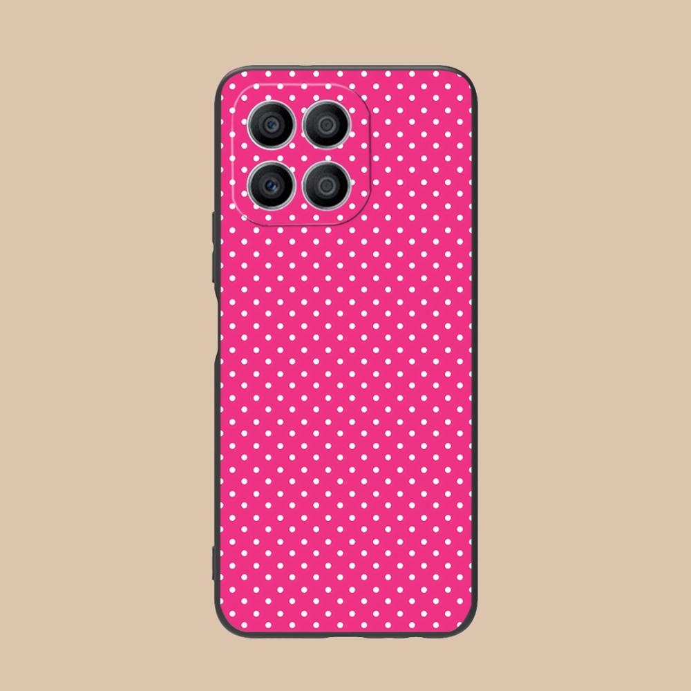 Pink Point Heart Mobile Phone Case for Honor 90 80 70 60 50 30 20 10 9 8 7 Pro S SE Lite 5G Colorful Printing Cover Pretty Cover