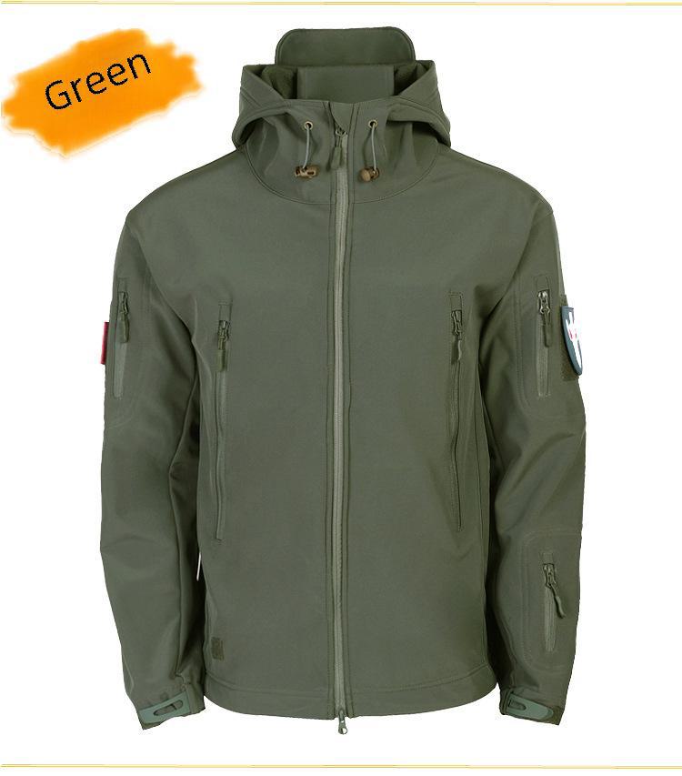 Men's 3-in-1 Tactical Soft Shell Jacket - Thickened, Windproof, Warm.