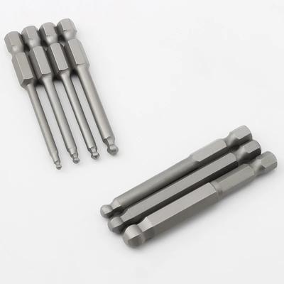 65mm H2-H8 šestihranné bity s kulovým koncem pro šroubovák Sada bitů s 1/4" šestihrannou stopkou Sada magnetických šroubovacích bitů