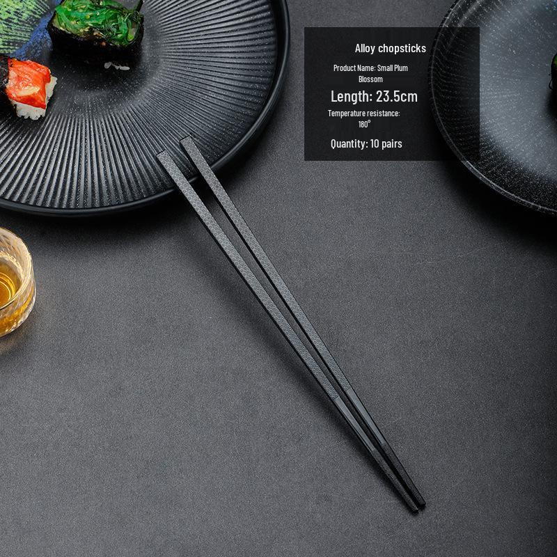 High-Temperature Resistant Non-Slip Japanese Alloy Chopsticks for Cooking & Sushi
