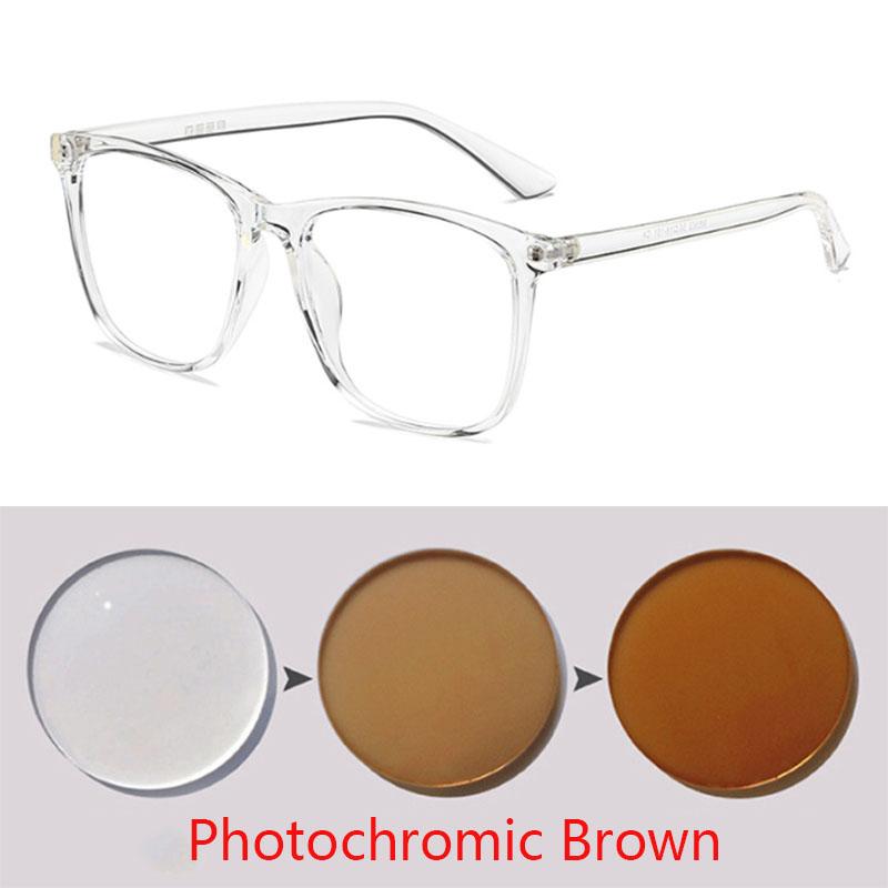 Super Light TR90 Eyeglasses Frame Unisex Glasses Computer Big Square Eyewear 0 -0.5 -1 -1.5 -2 -3 To -6.0