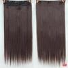 5Clips In Hair Synthetic Long Straight Hair Extensions Natural Hairpiece For Women Cosplay Party Wear
