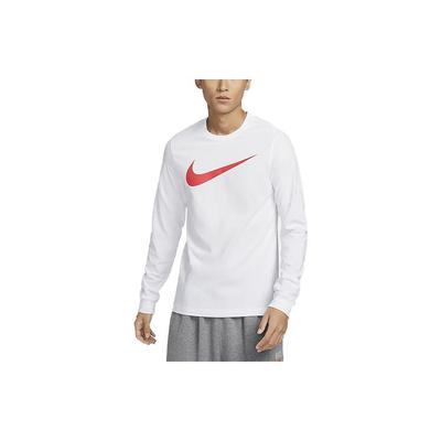 Sportswear Logo Crew Neck Long Sleeve T-Shirt Men Tops White DZ2988-100