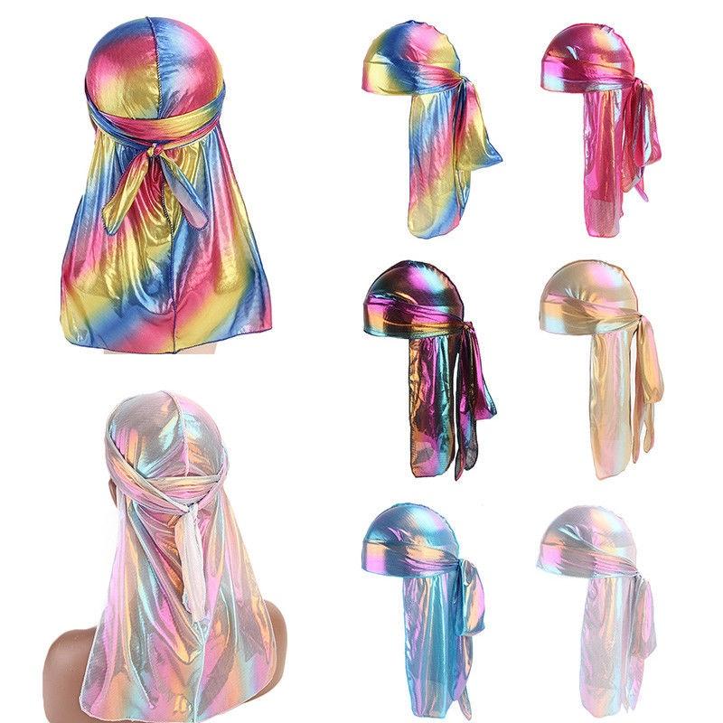 Vibrant Rainbow Headwear For Men And Women Featuring Lasercolor Bandana And Comfortable Fit