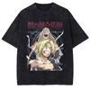 Hot Sale Mustang Roy Anime Fullmetal Alchemist Graphic Print T-Shirt Men Women Harajuku Hip Hop Vintage Washed Cotton Oversized Top Summer New Tee