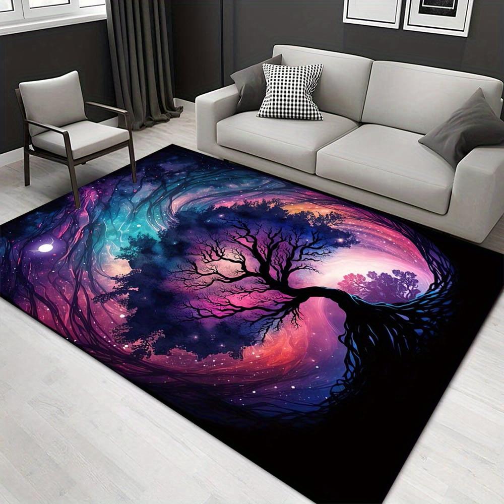 

1pc 1508745609Pattern Carpet, Area Rug For Living Room Bedroom Room Bed Chair Laundry Entryway Corridor Yard Non-slip Outdoor Camping Rug Fl 60cm by 90cm