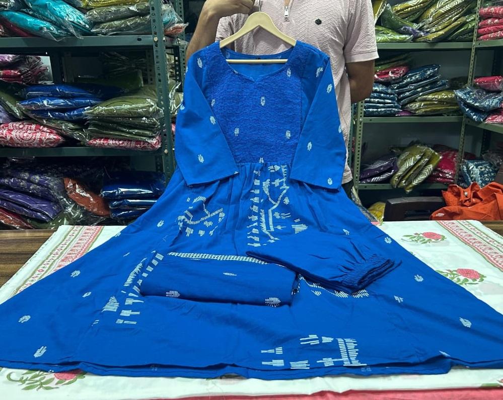 Indische Damen Designer Anarkali Kurta Set Salwar Kameez Partykleidung Oberteil Tunika Kurti Kleid