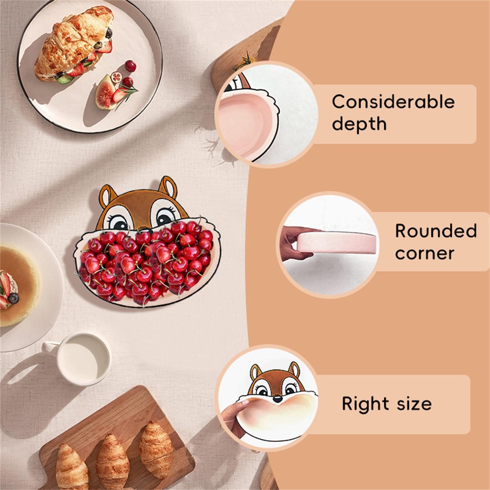 Squirrel Nut Bowl, Cute Chipmunk Bowl, Desktop Snack Storage Bowl One Size