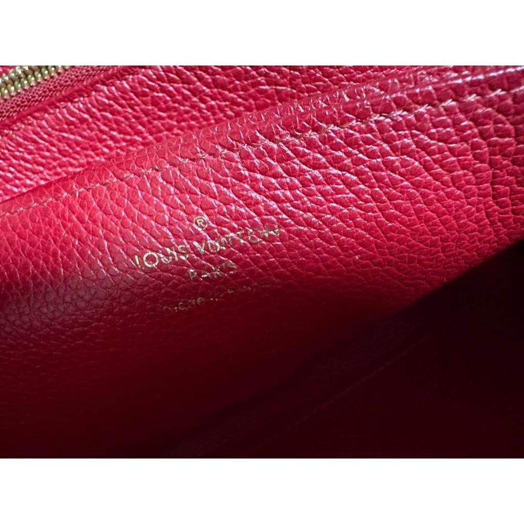 Used LOUIS VUITTON Monogram Empreinte Long Wallet Red