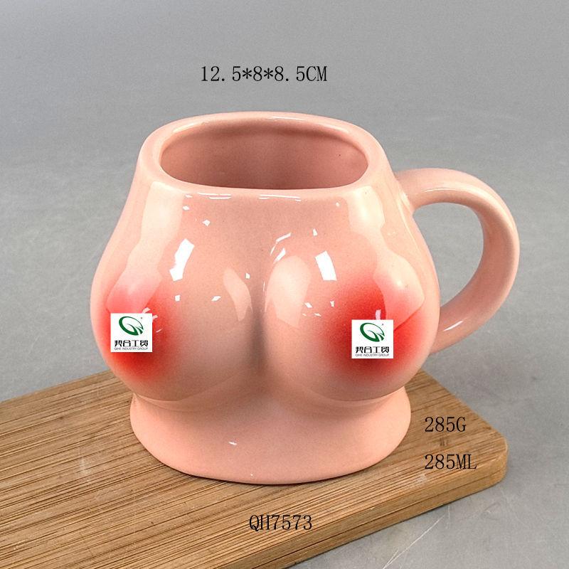 Creative Xiaohongshu Instagram Creative Chest Personalized Fun Coffee Cup Human Body Art Ceramic Water Cup