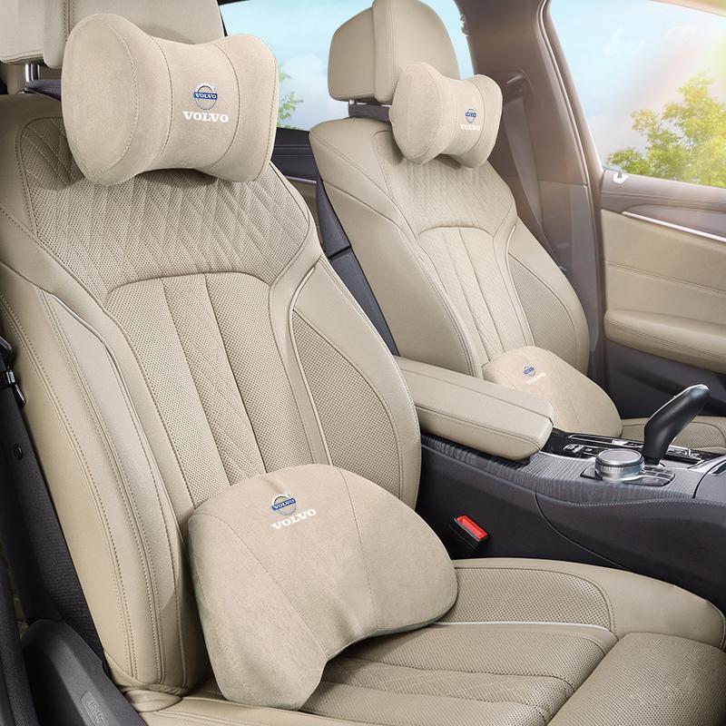 Car Neck Pillow Waist Support Auto Seat Headrest For Volvo Xc60 Xc90 V40 V60 S60 XC40 V50 V90 S80 C40 V70 XC70 C30 EX90 Rdesign